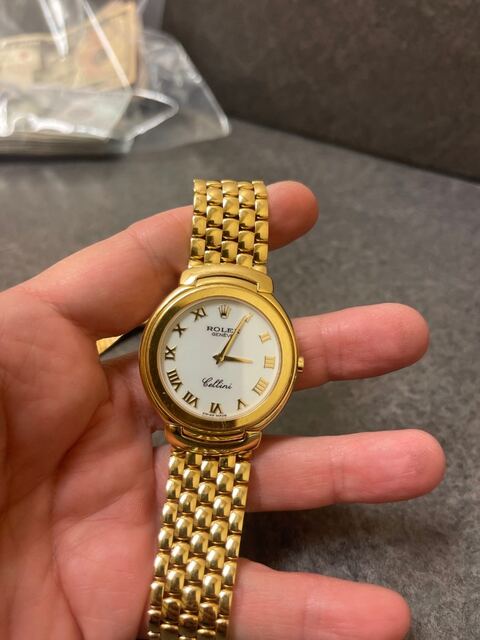 Gold Rolex Cellini watch Marty buys